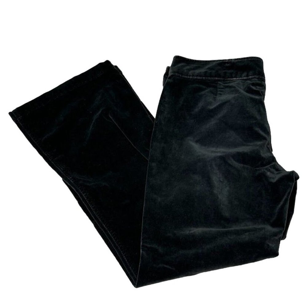 Express Jeans Stretch Juniors 13/14 Black Medium Rise Flare Pants Velvety